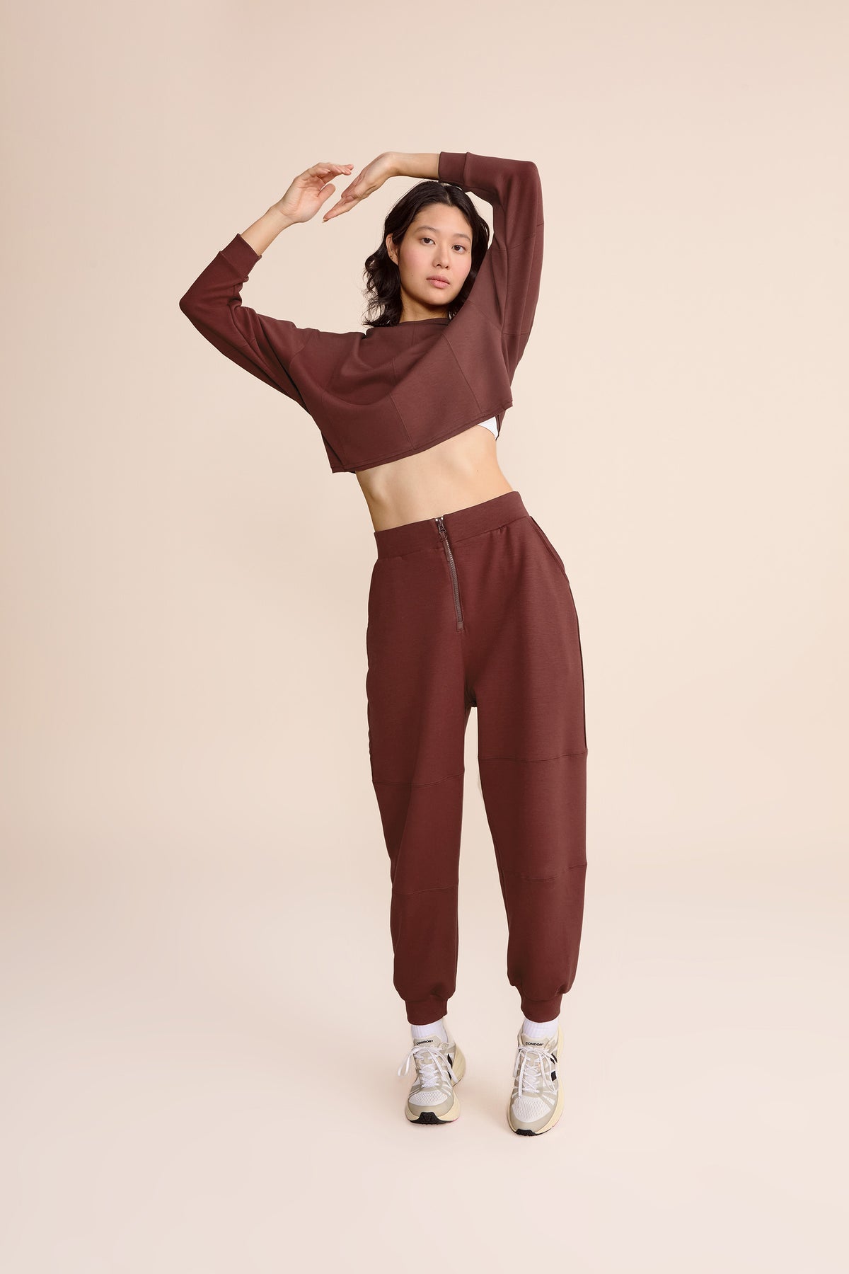 Posh Duo Zip-Back Sweatshirt