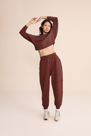 Posh Duo Zip-Back Sweatshirt