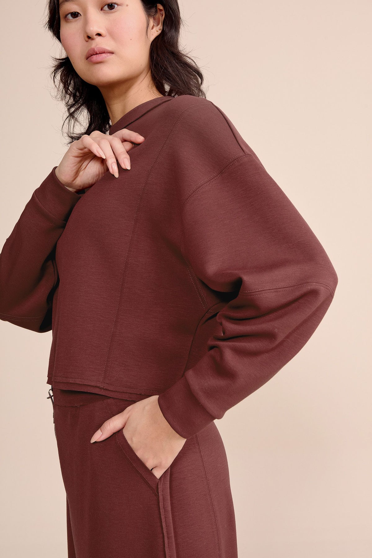 Posh Duo Zip-Back Sweatshirt