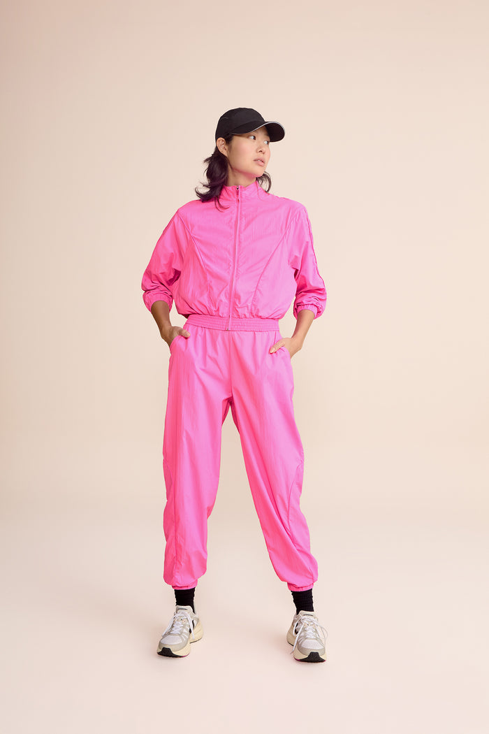 Nylon Net Filete Wide Pants