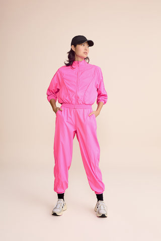 Nylon Net Filete Wide Pants