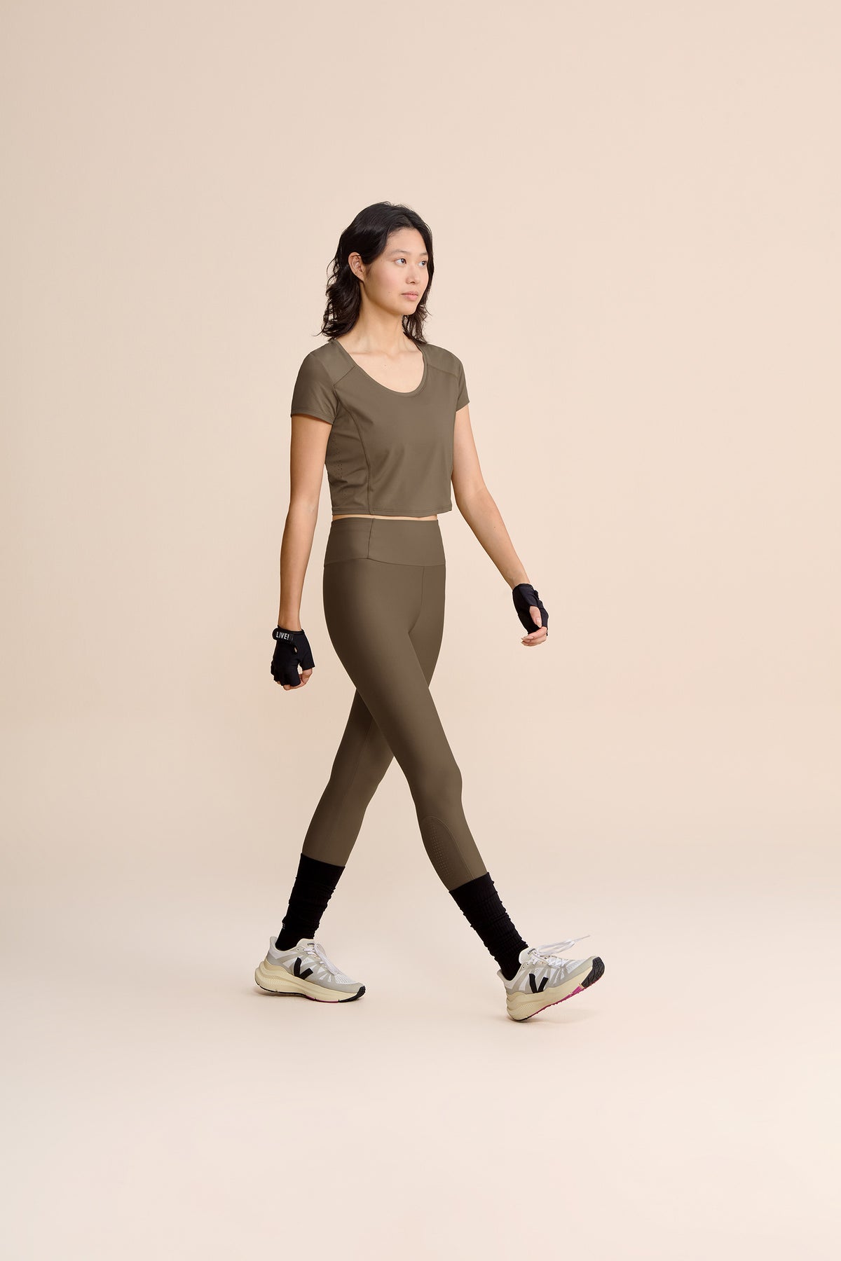 Laser Mix Cropped T-Shirt
