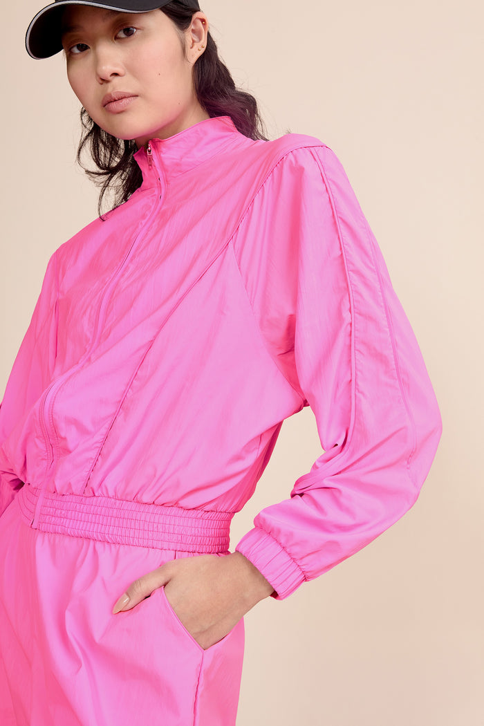 Nylon Net Filete Wide Jacket