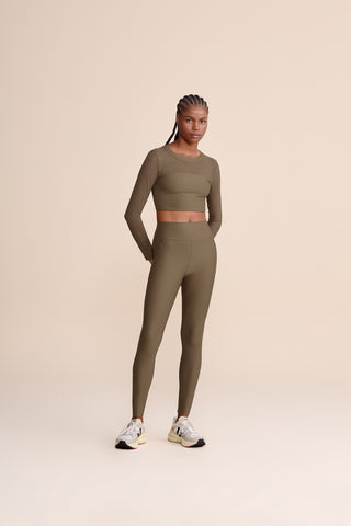 Tule Core Long-Sleeve Croppped Top