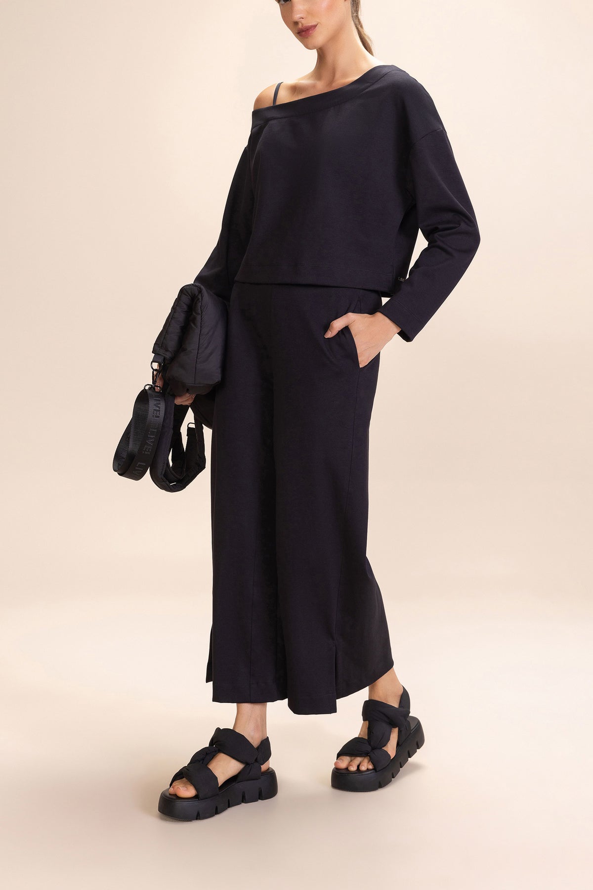 Galax Knit Wide-Leg Pants