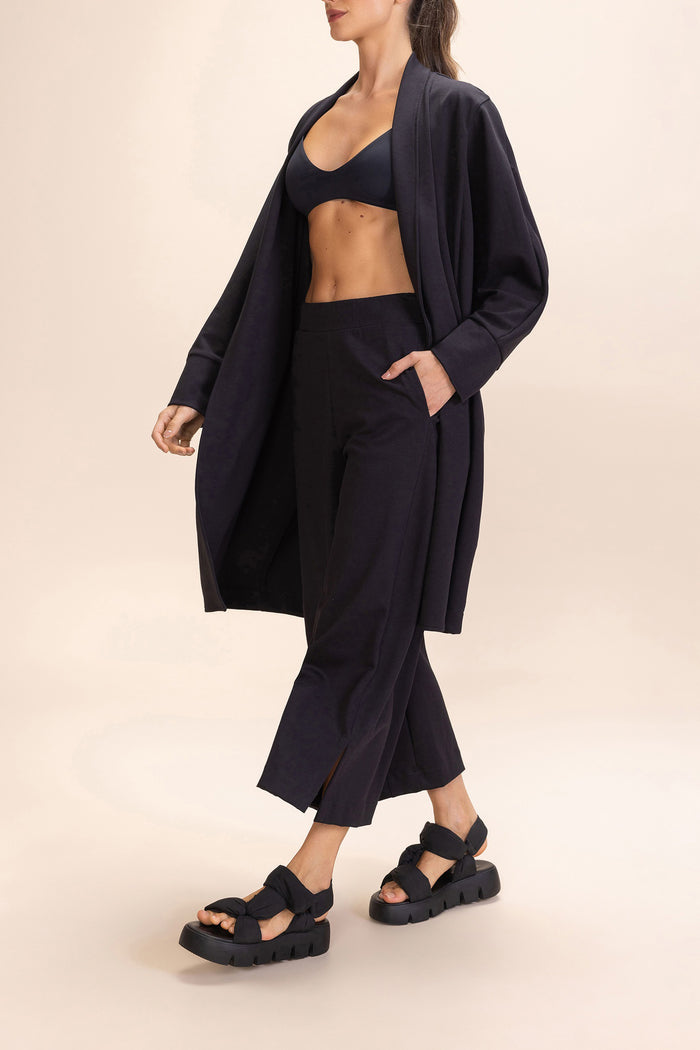 Galax Knit Wrap Coat