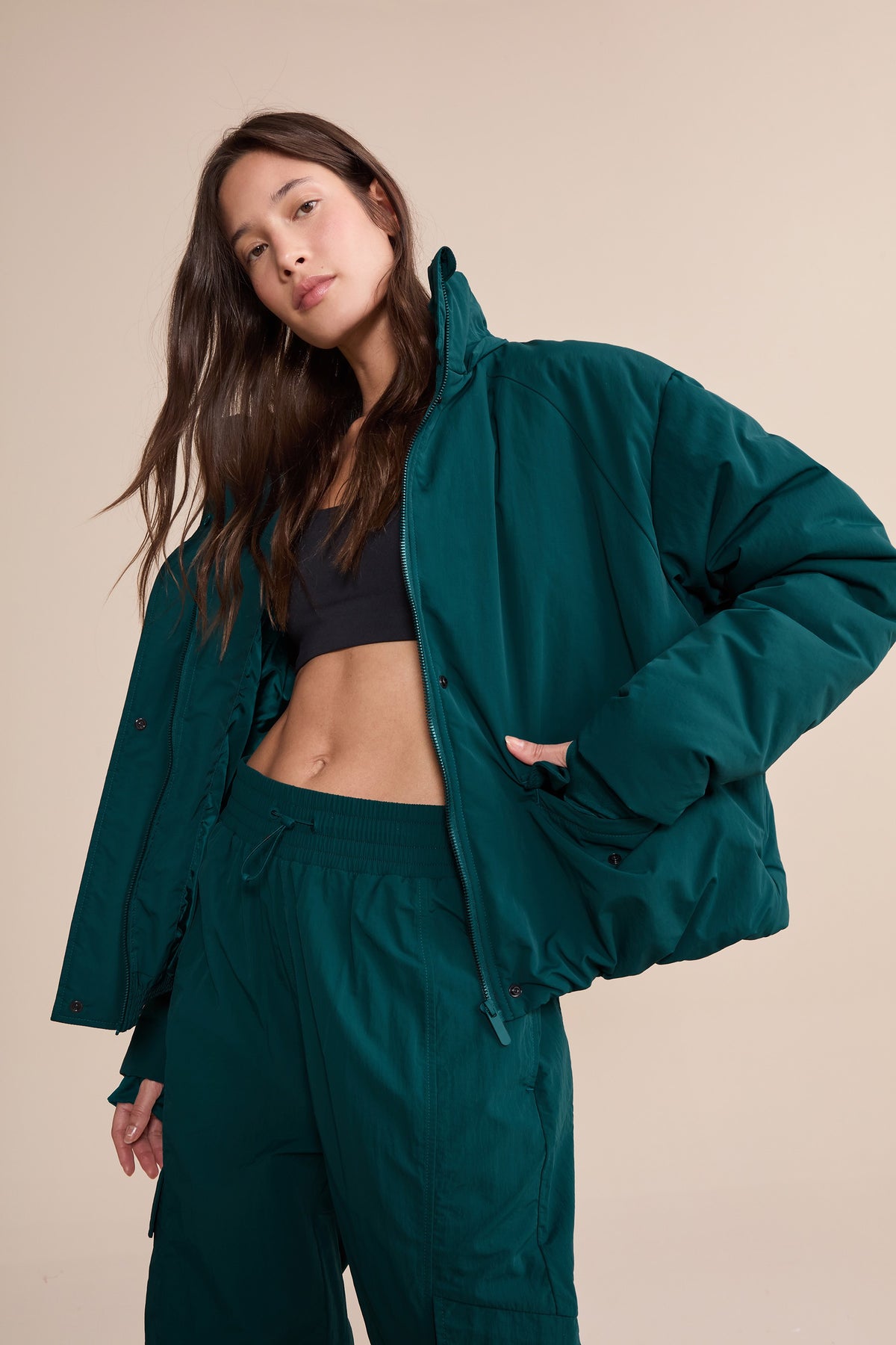 Fluffy Nylon Core Jacket