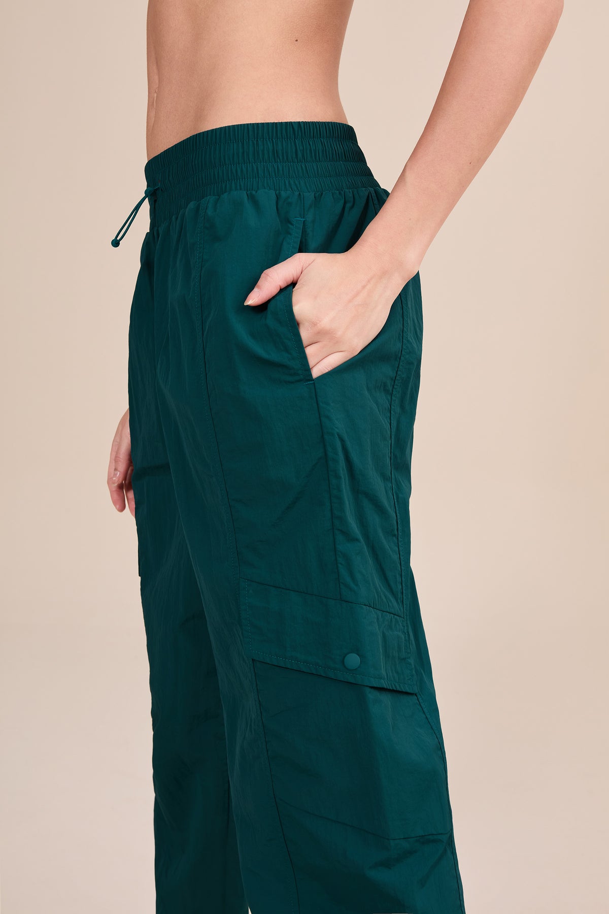 Fluffy Nylon Core Jogger Pants