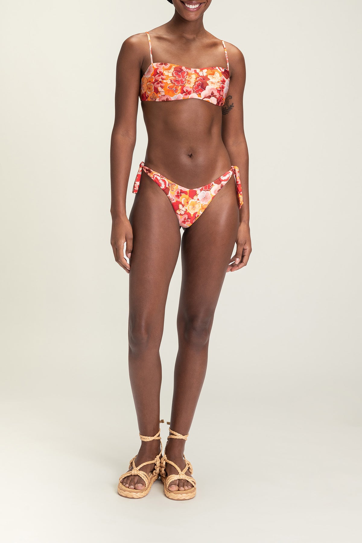 Cut Spring Bandeau Bikini Top
