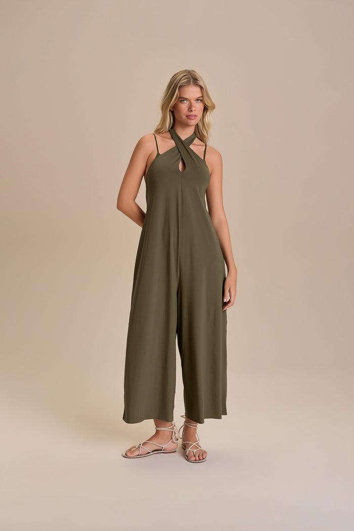 Wide One-Shoulder Jumpsuit