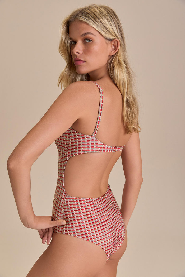 Sand Dunes Twist Bandeau Swimsuit