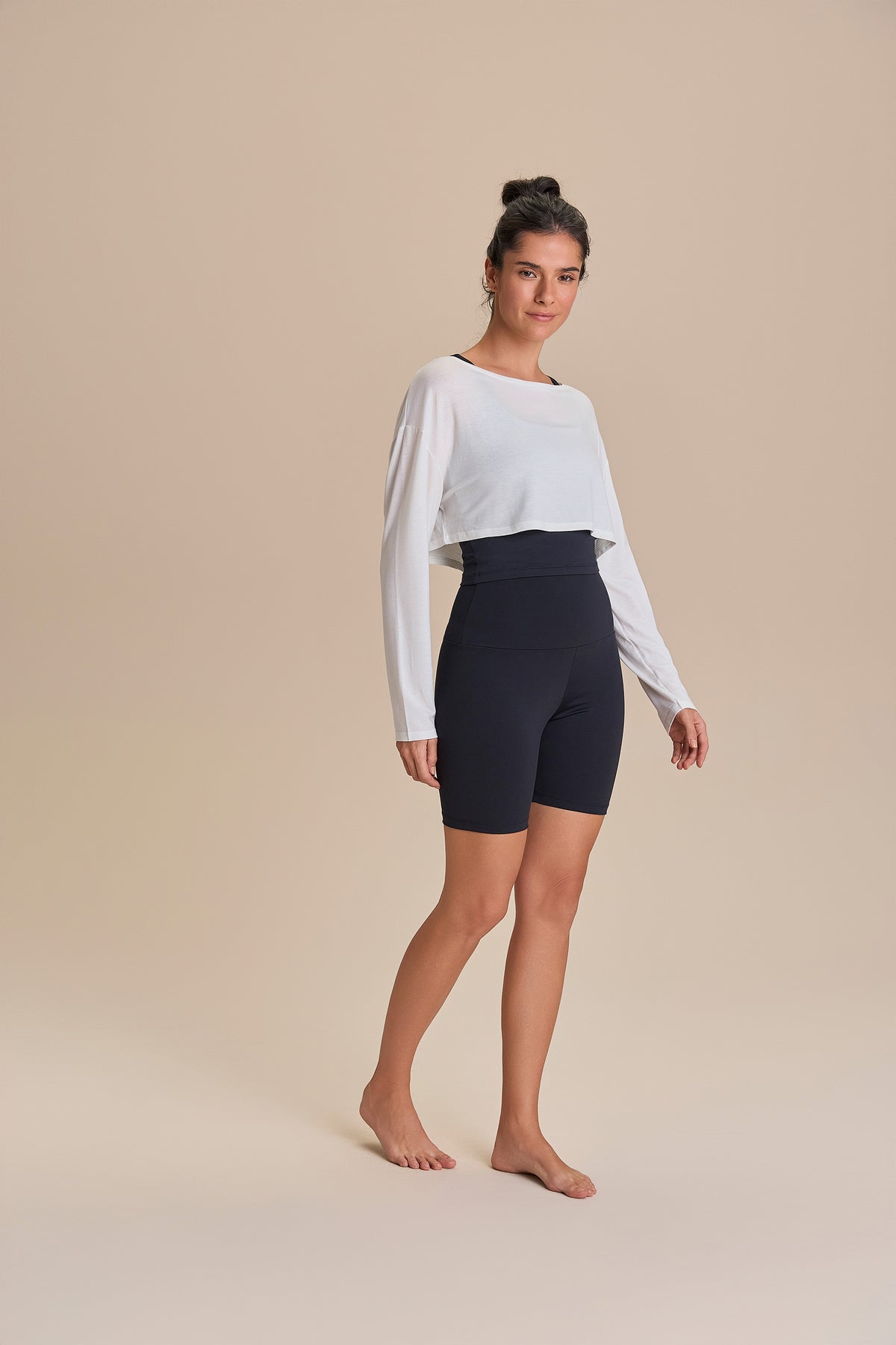 Serene Whisper Slate Long Sleeve Top