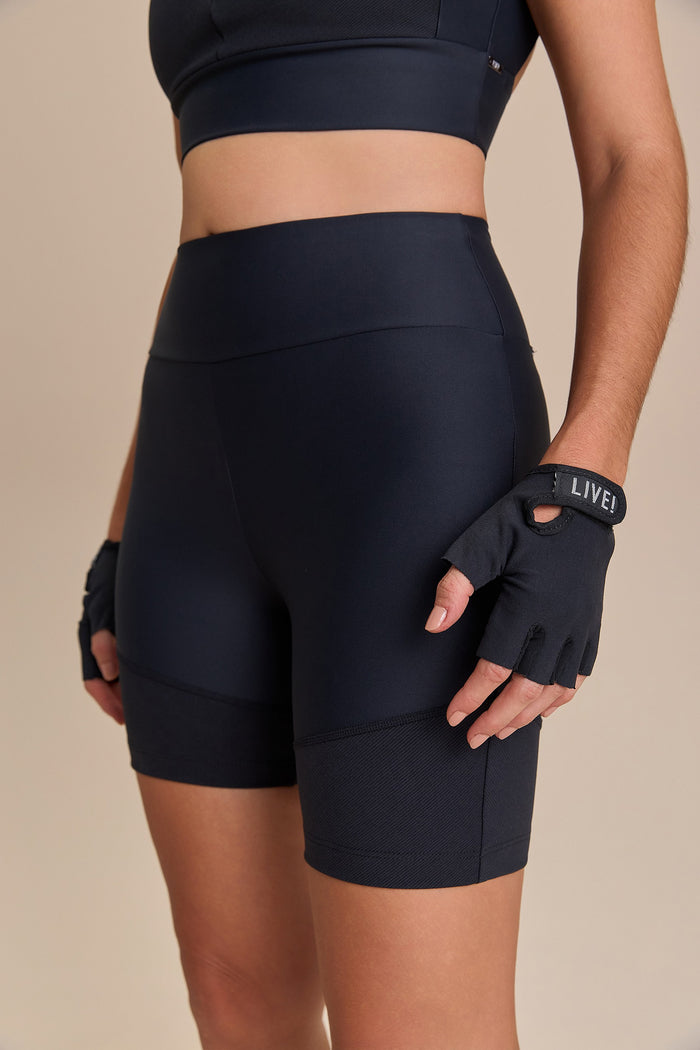 V Neopren Fit Line Shorts - Black