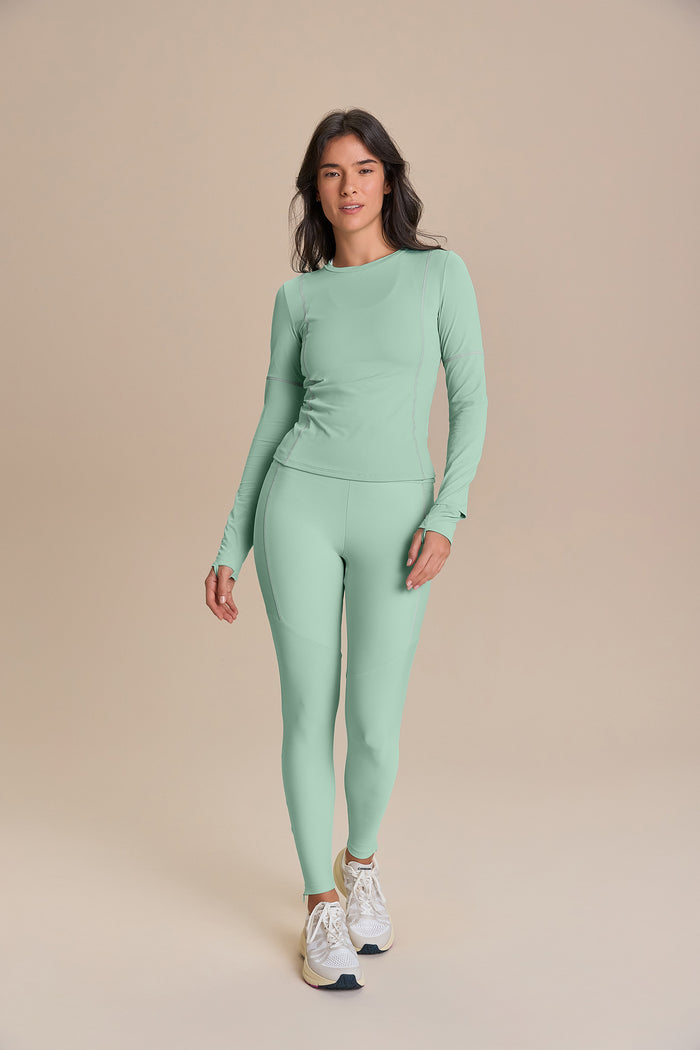 Long Sleeve Cut Out Clock Harmony Top