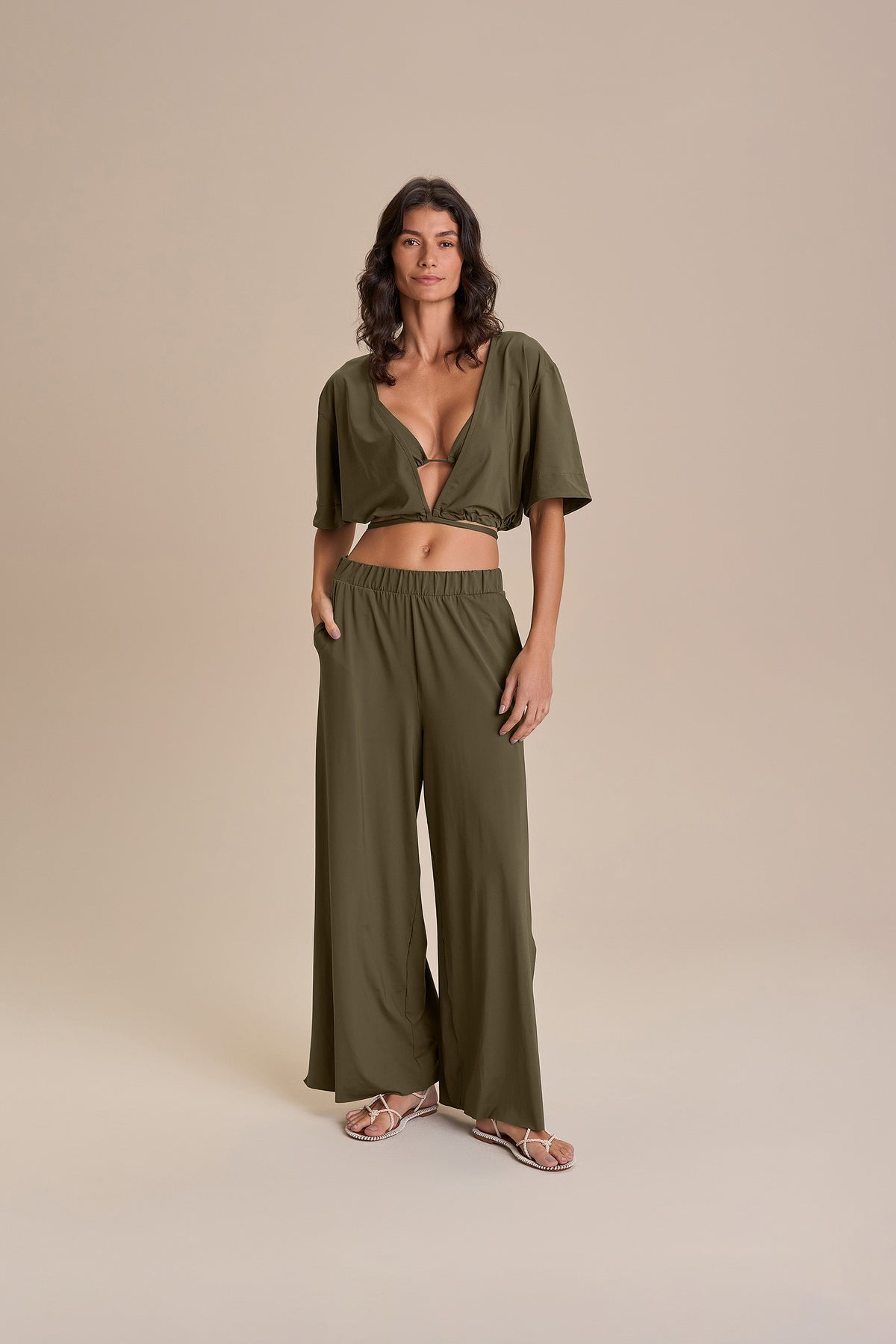 Wide Slit Pants