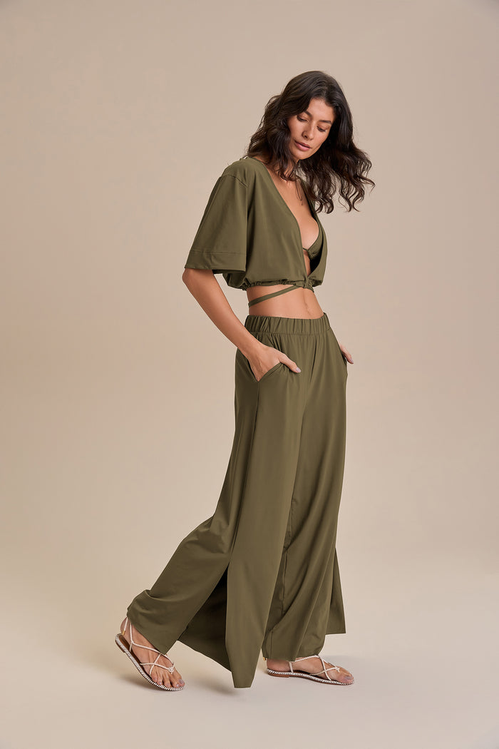 Wide Slit Pants
