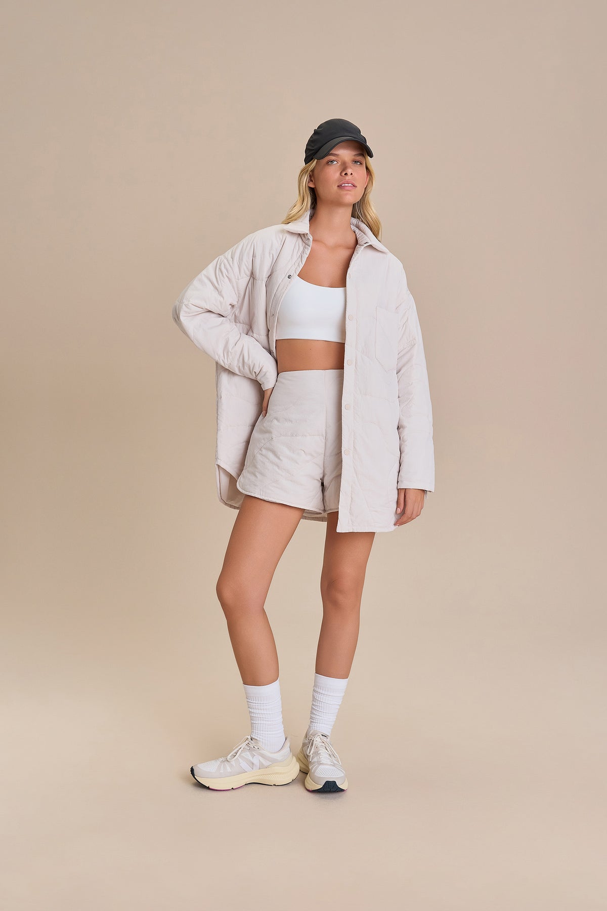 Breezy Nylon Quilted Shorts