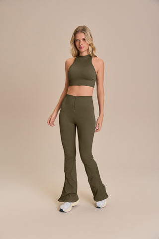 Seamless Knit® Zip Racerback Bra