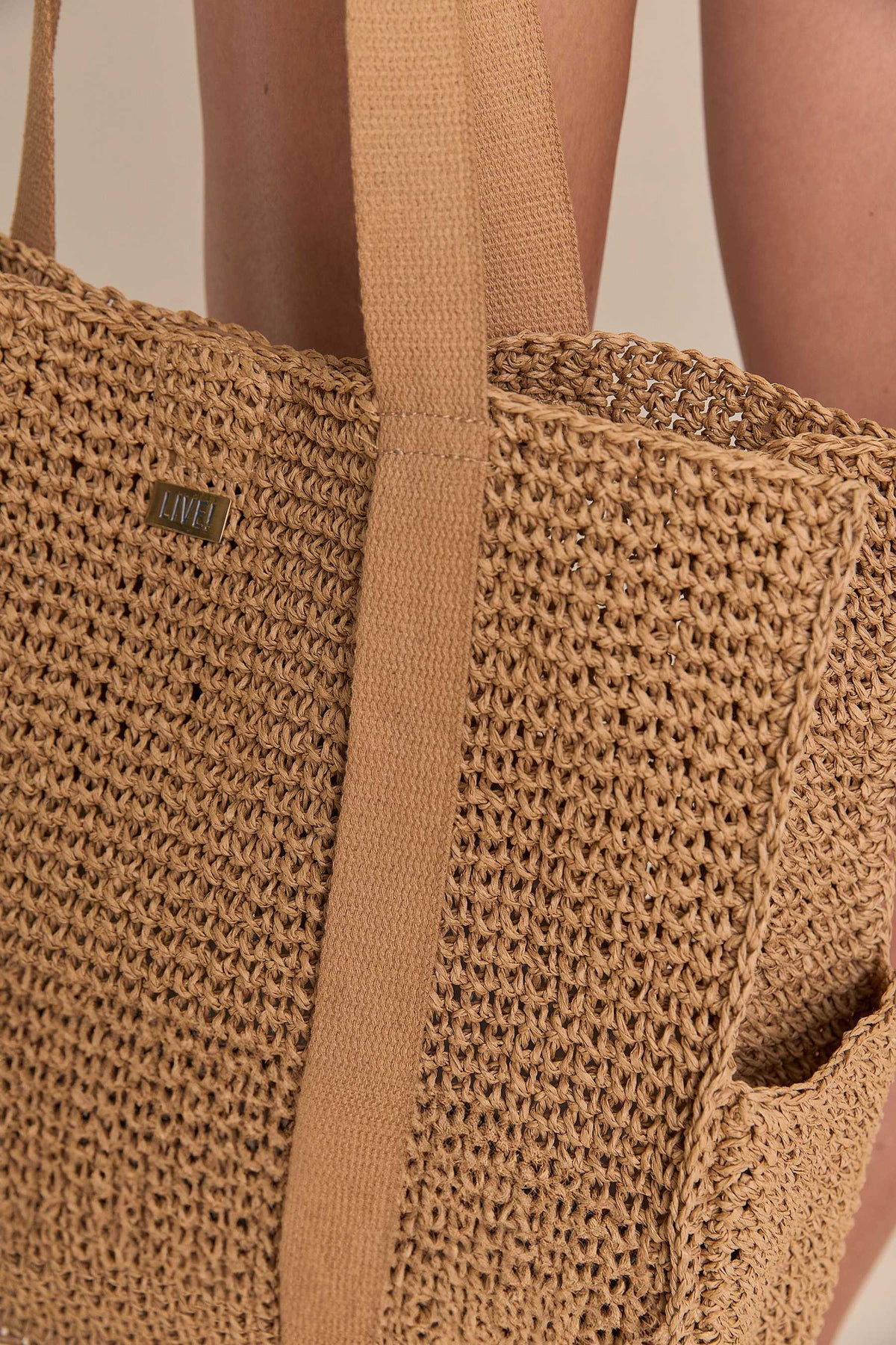 Natural Straw Beach Bag