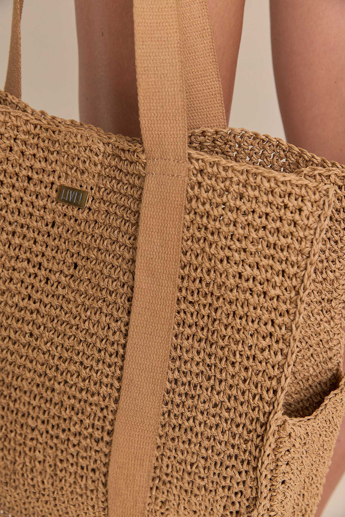 Natural Straw Beach Bag
