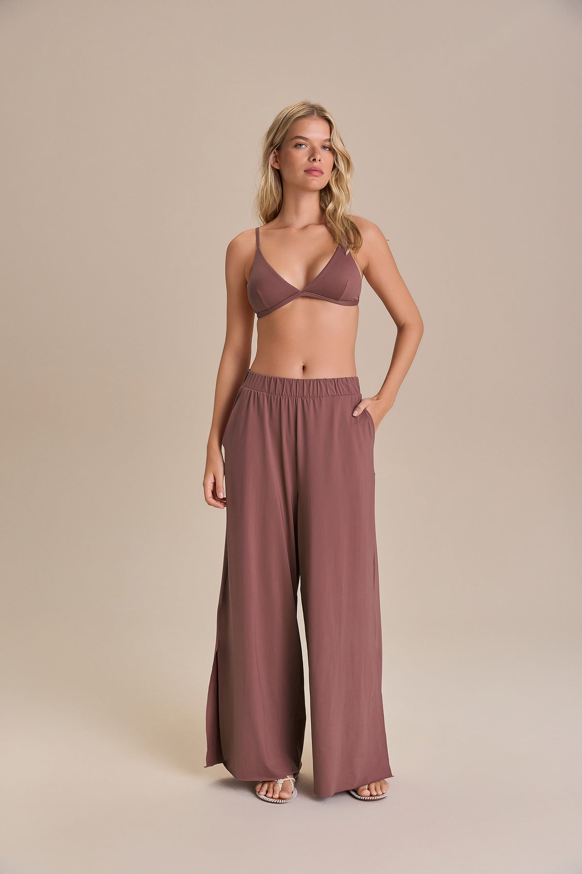 Wide Slit Pants