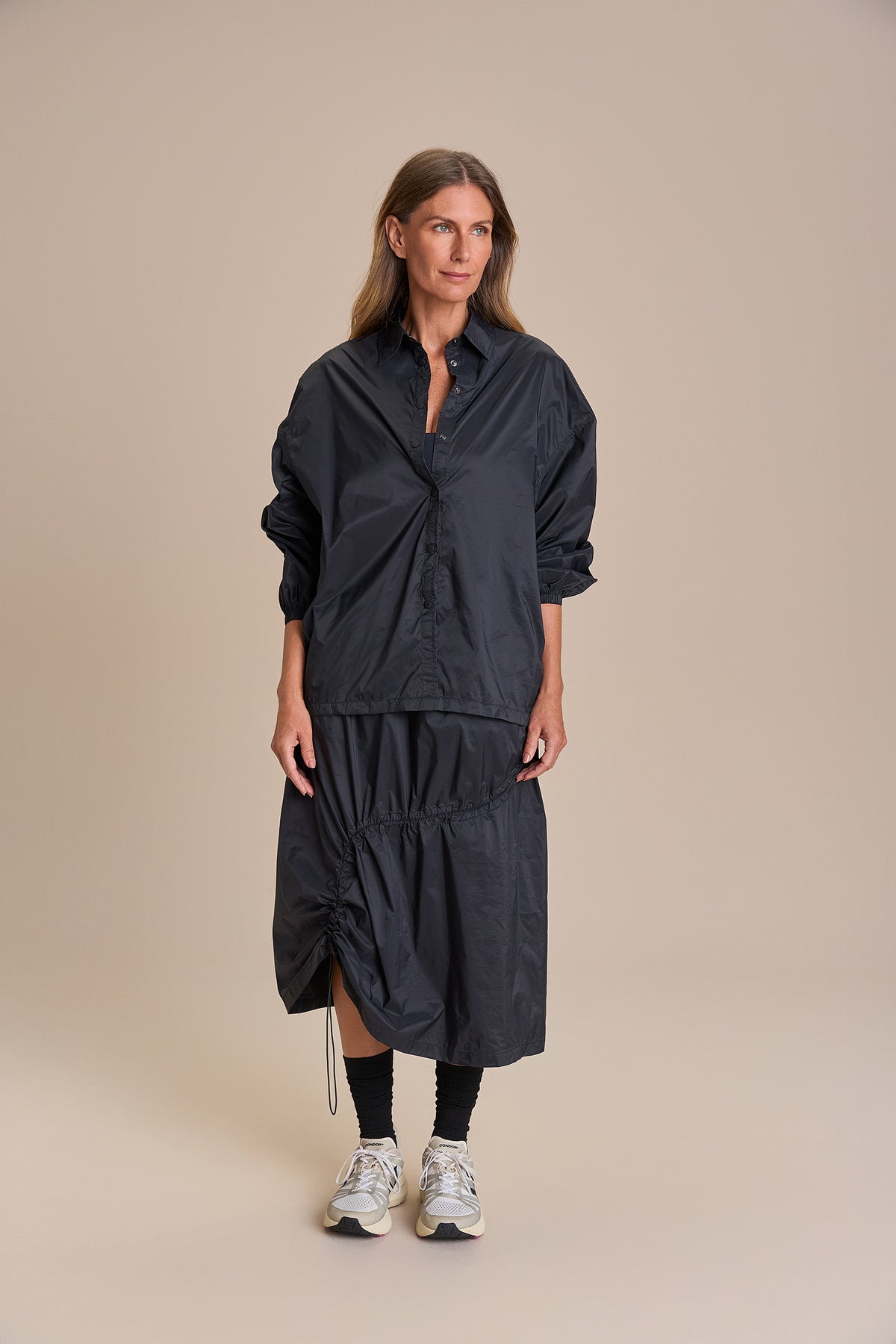 Nylon Light Midi Skirt