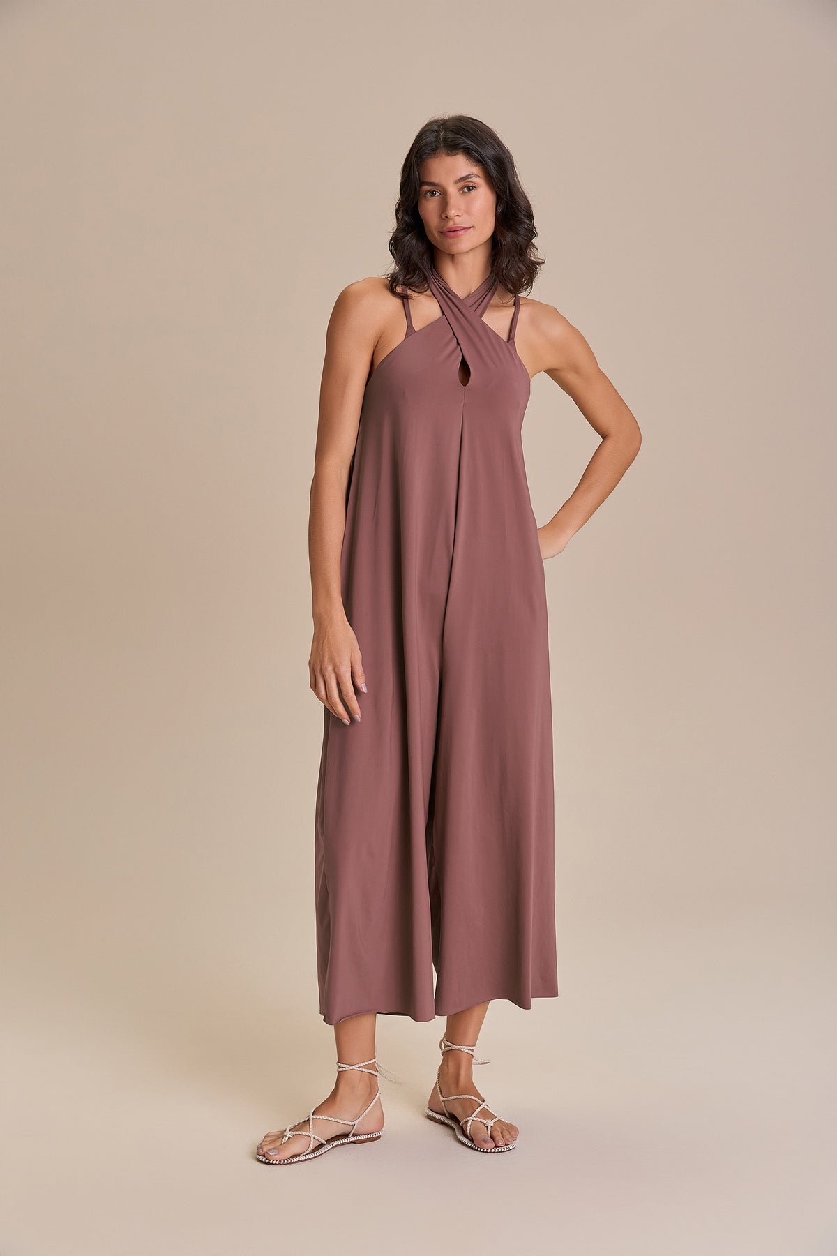 Wide One-Shoulder Jumpsuit