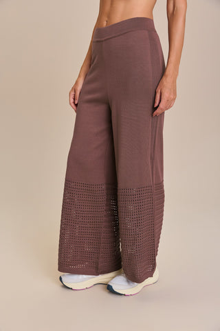 Sporty Knit Straight Pants