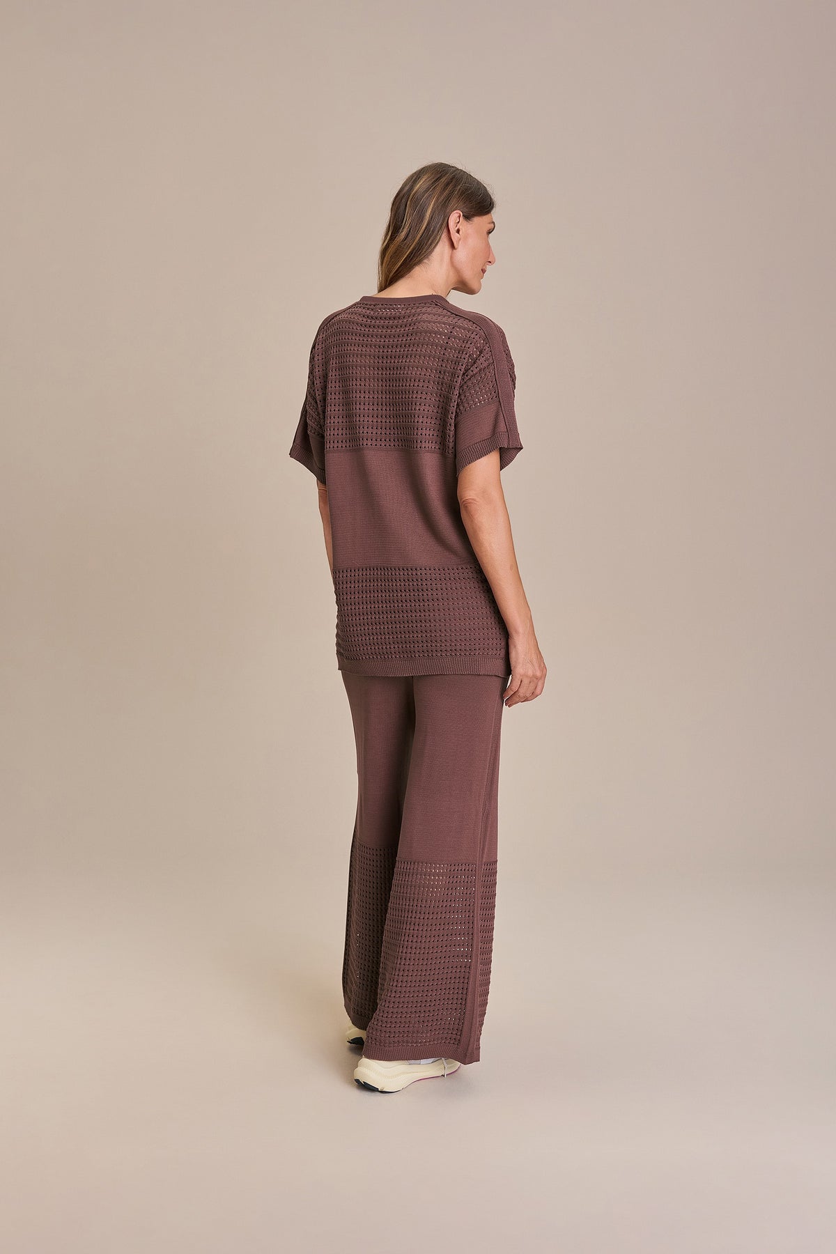 Sporty Knit Straight Pants