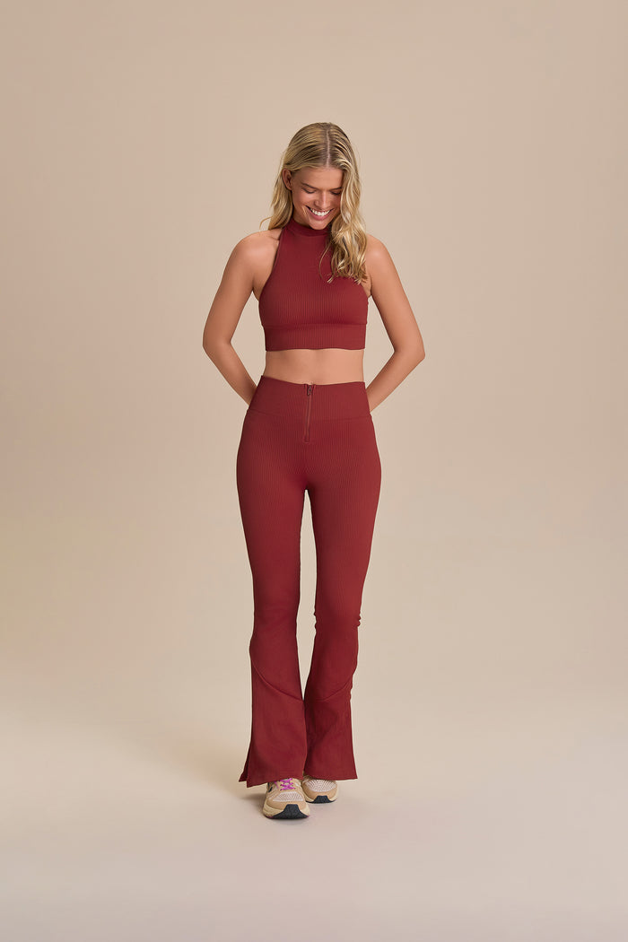 Seamless Knit® Zip Flare Pants