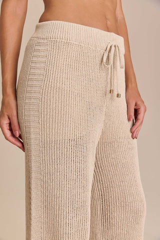 Straight-Leg Pants and Knit Shorts Set