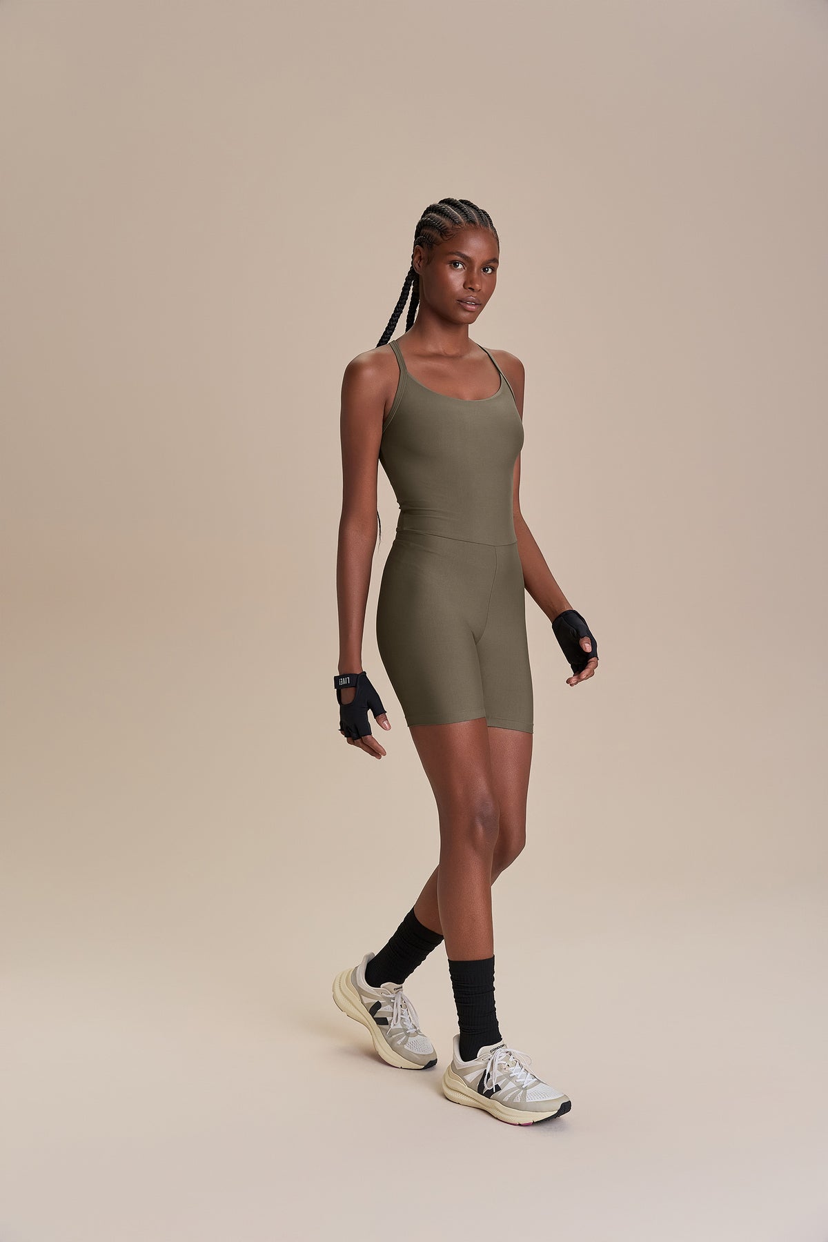 Racerback Shorts Romper