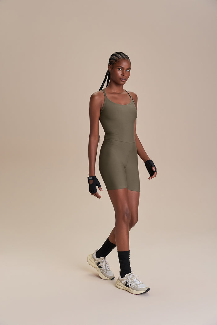 Racerback Shorts Romper