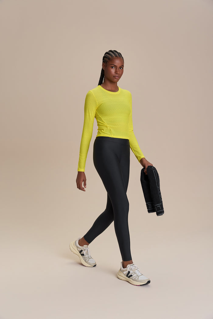 Texture Run Long Sleeve Top