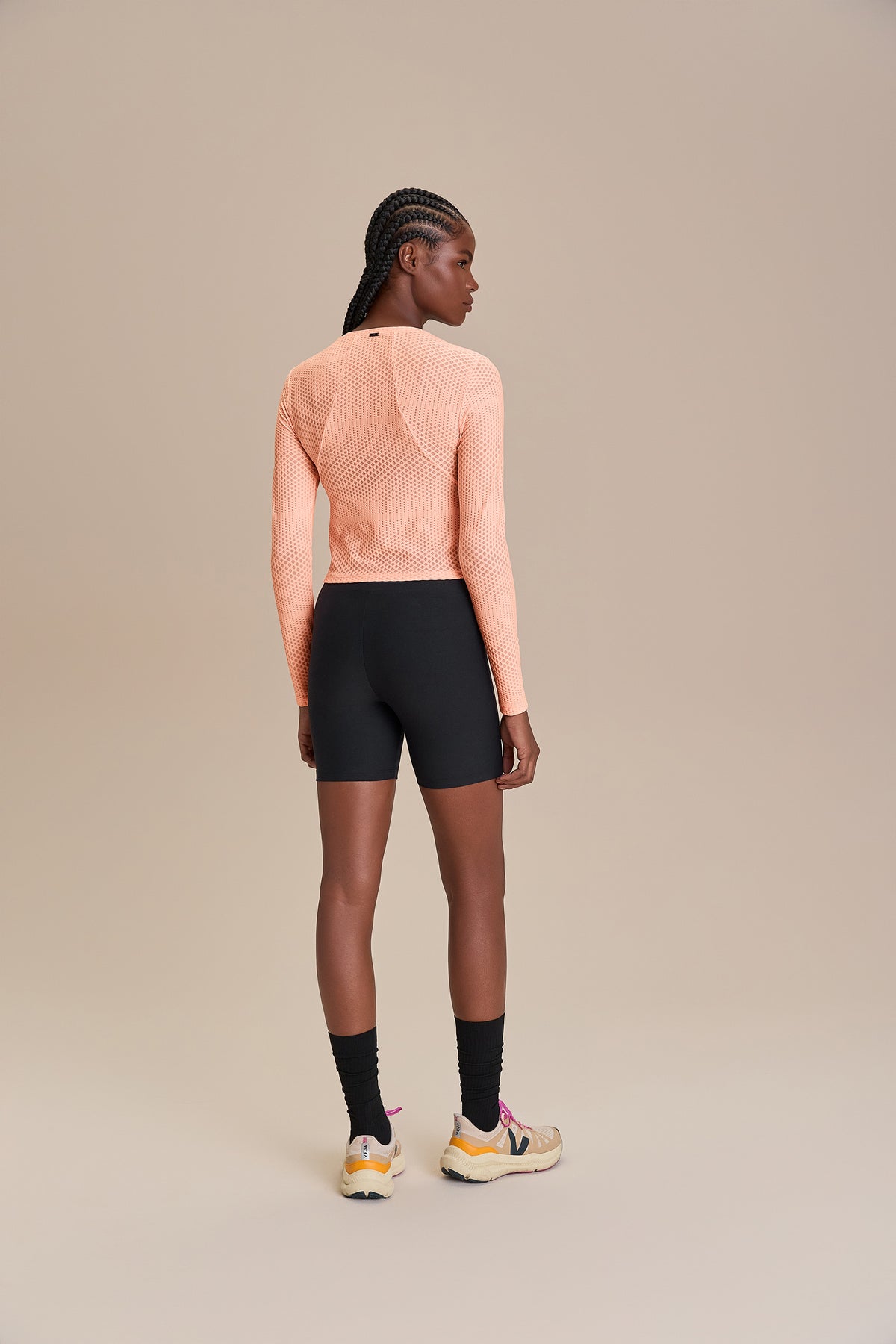 Texture Run Long Sleeve Top