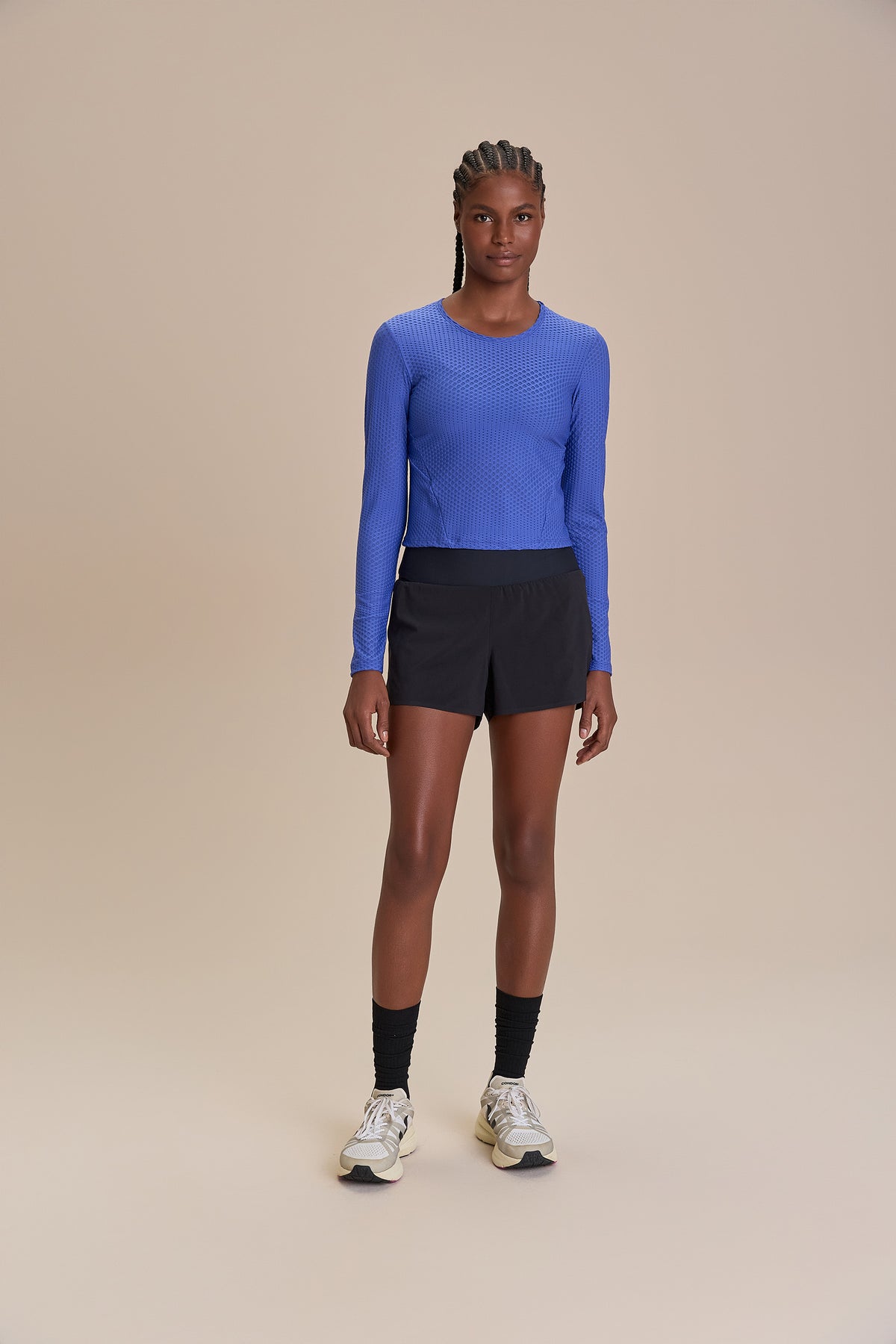 Texture Run Long Sleeve Top