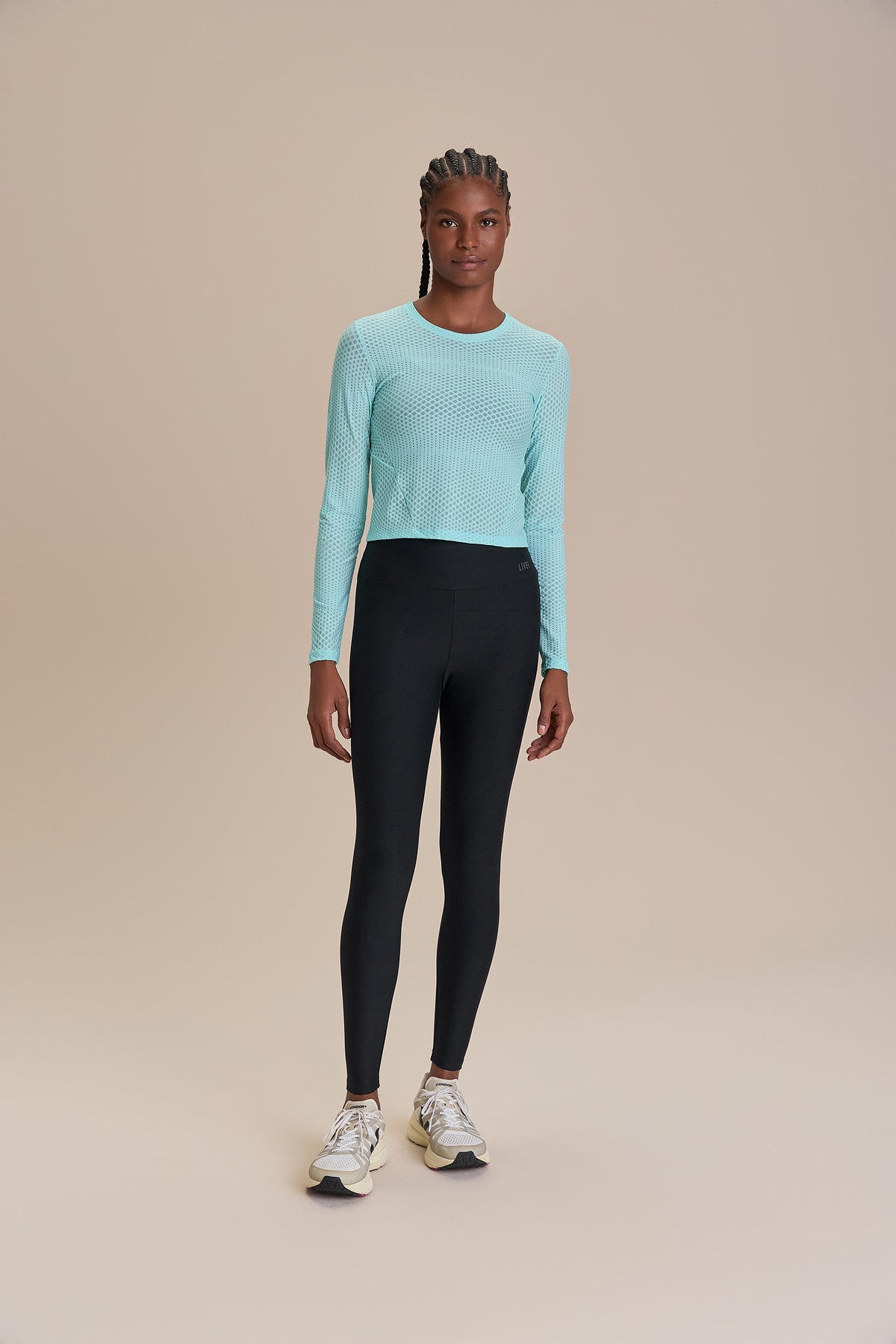Texture Run Long Sleeve Top