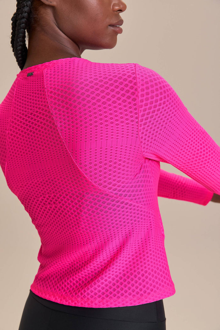 Texture Run Long Sleeve Top