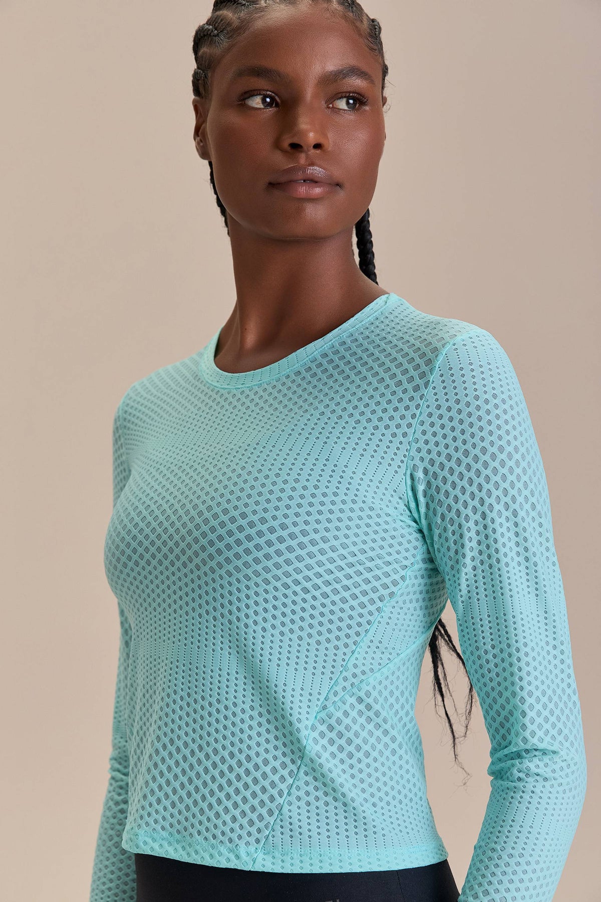 Texture Run Long Sleeve Top