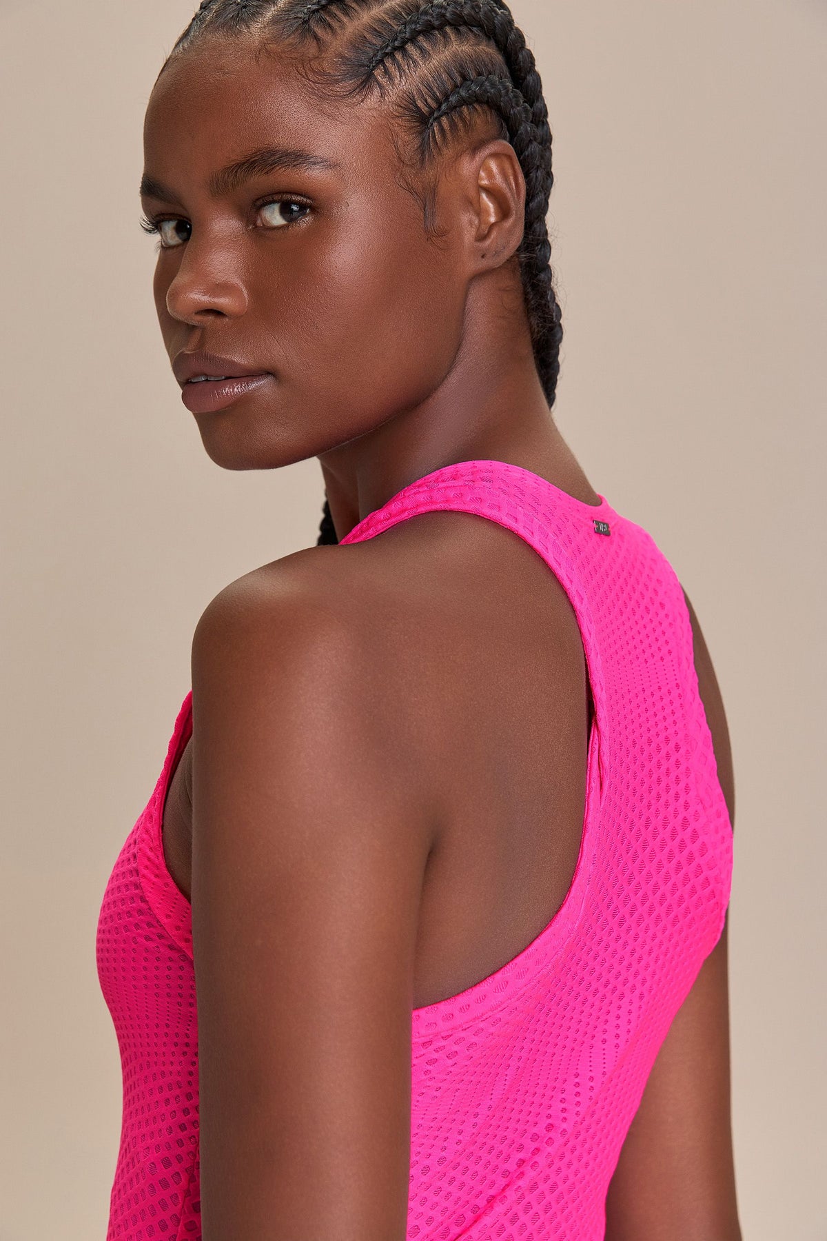 Texture Run Racerback Tank Top