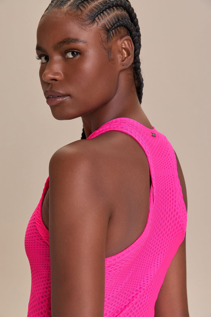 Texture Run Racerback Tank Top