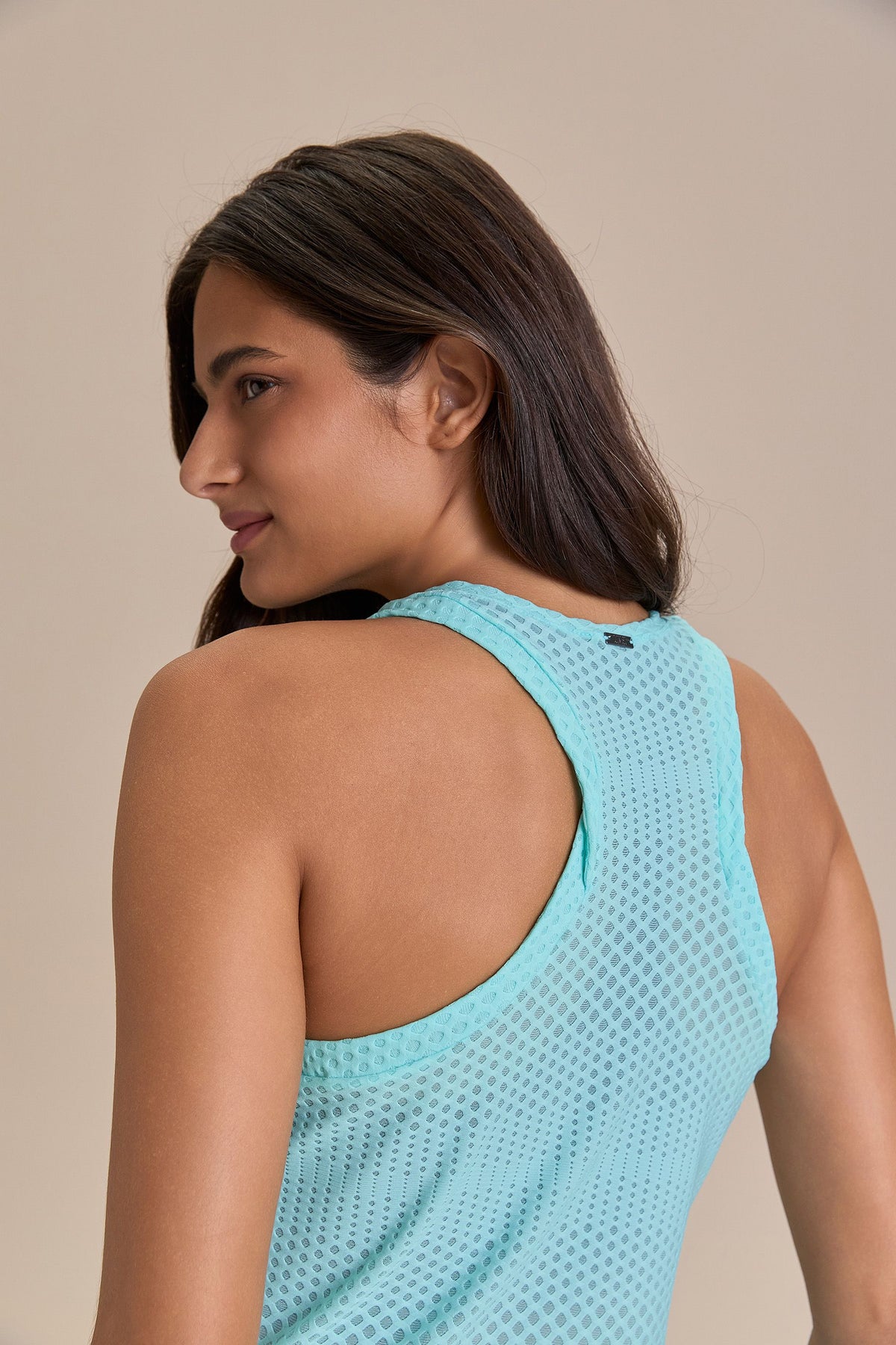 Texture Run Racerback Tank Top