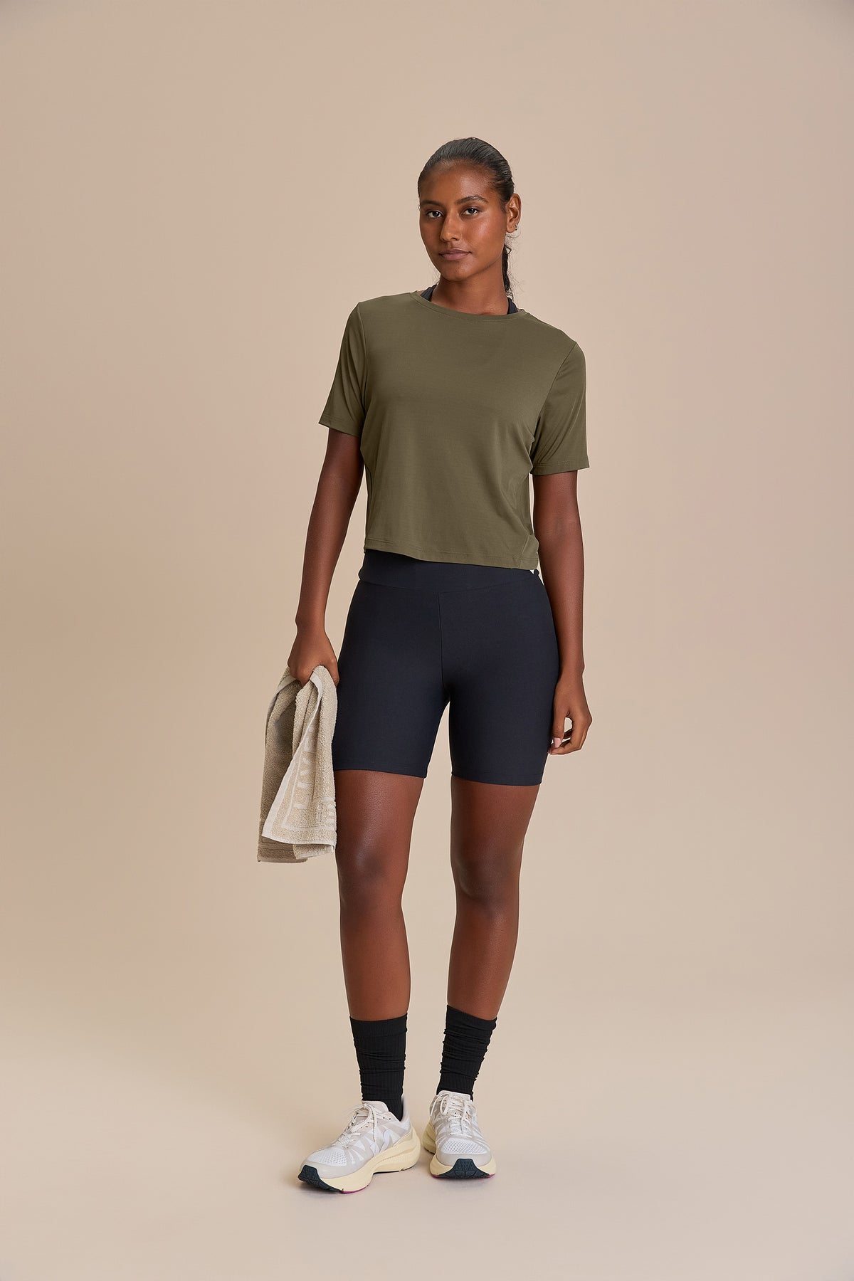 Cut Out Link Cropped Top