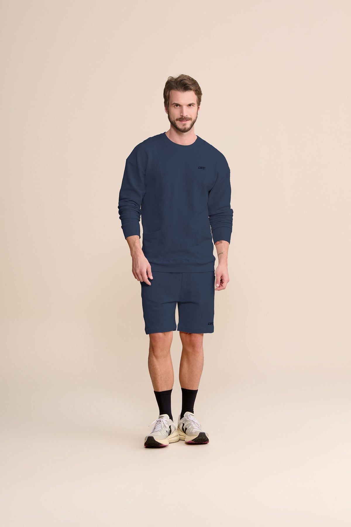 Men's Rustic Washed Long Shorts