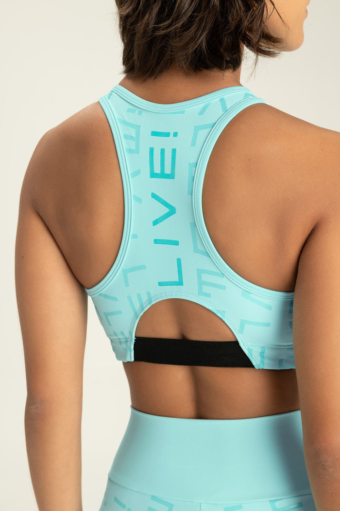 LIVE! Icon Lux Halter Top Sports Bra