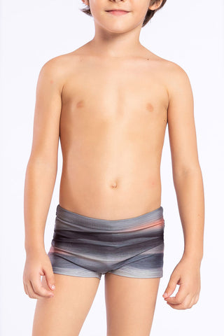 Sea Dusk Kids Swim Trunks