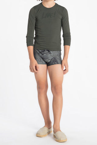 Sea Dusk Kids Swim Trunks