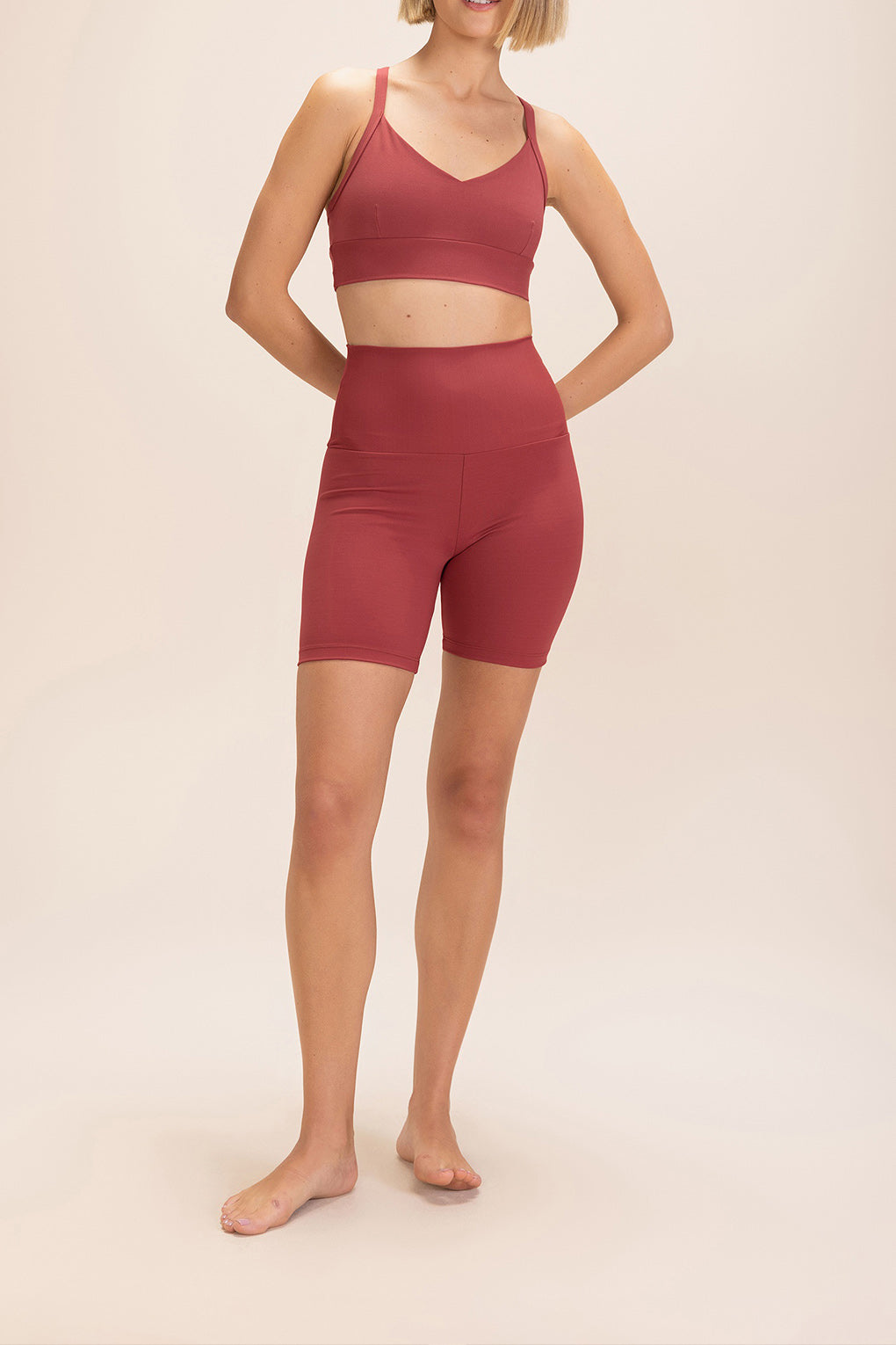 ByNature Wide-Waistband Long Shorts