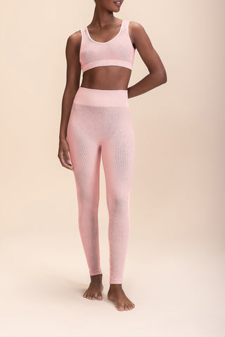 Rib Classic Seamless V-neck Sports Bra