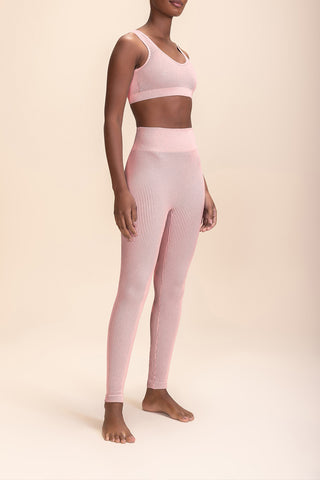 Rib Classic Seamless V-neck Sports Bra